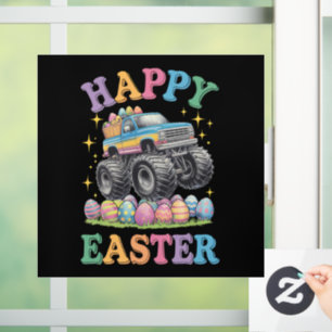 Happy Easter Funny Monster Truck Crush Eggs