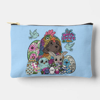 Happy Easter Fuzzy & Feather Friends Accessory Pouch