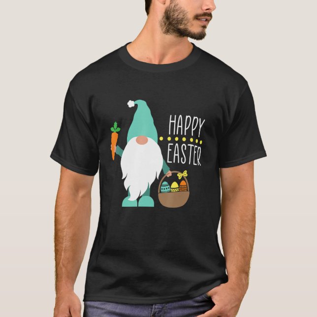 Happy Easter Gnome For Kids Women And Men  Easter T-Shirt (Front)