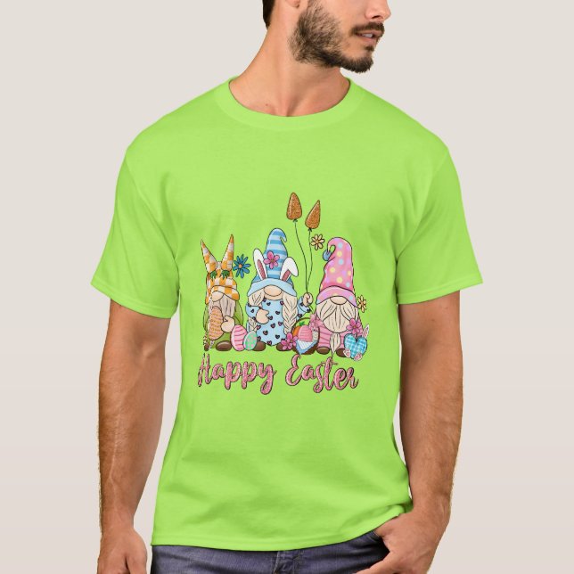 Happy Easter Gnomes T-Shirt (Front)