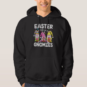 Happy Easter Gnomes With Bunny Ears Egg Hunting Ea Hoodie