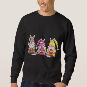 Happy Easter gnomes with Bunny ears Egg Hunting Ea Sweatshirt