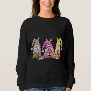 Happy Easter gnomes with Bunny ears Egg Hunting Ea Sweatshirt