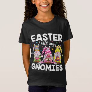 Happy Easter gnomes with Bunny ears Egg Hunting Ea T-Shirt