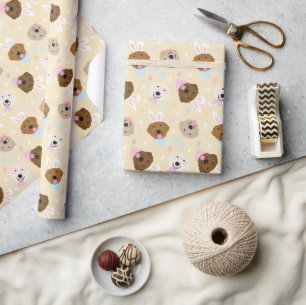 Happy Easter Golden Retriever Dogs Wrapping Paper