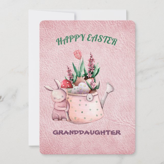 Happy Easter Granddaughter Invitation (Front)