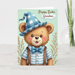 Happy Easter Grandson Bear Card