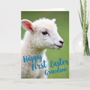 Happy Easter Grandson Photo Card