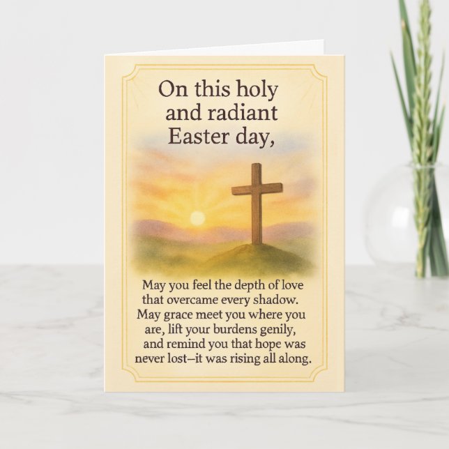 Happy Easter Greeting Card (Front)