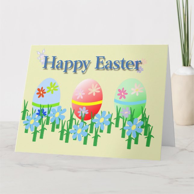 Happy Easter Greeting Card (Front)