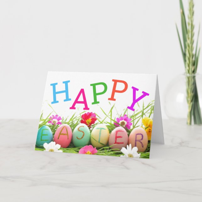 Happy Easter Greeting Card (Front)