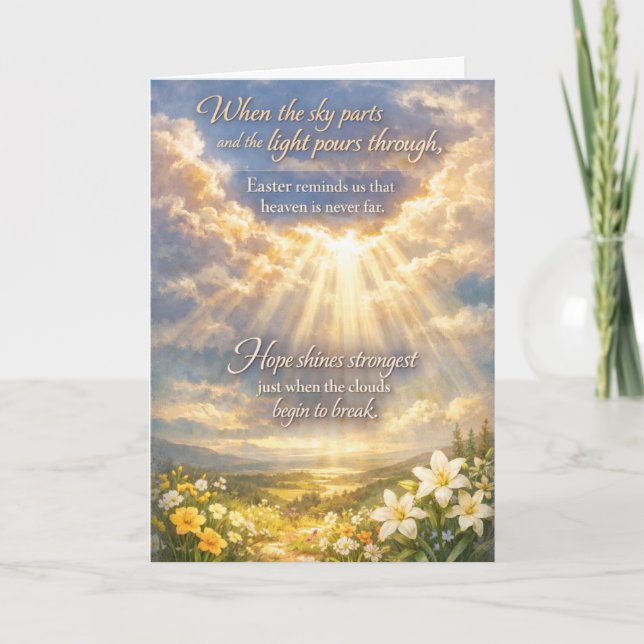 Happy Easter Greeting Card (Front)