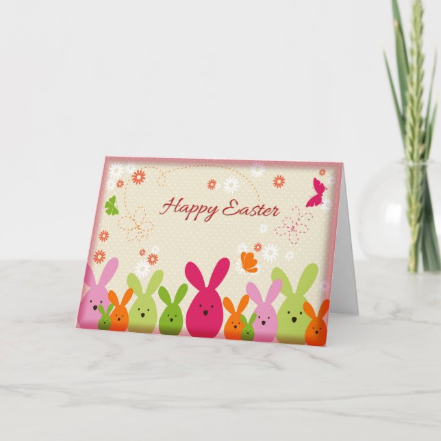Happy Easter Greeting Card (Front)