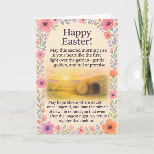 Happy Easter Greeting Card (Front)