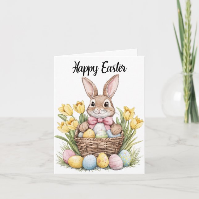 Happy Easter Greetings Card (Front)