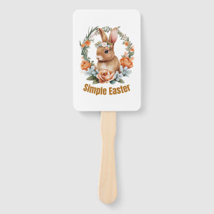 happy easter hand fan
