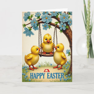 Happy Easter Hatchling Scene Card