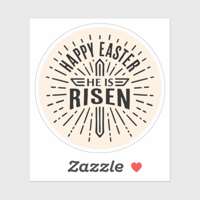 Happy Easter He is risen (Sheet)