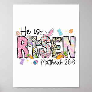 Happy Easter He Is Risen Jesus Matthew 286 Women K Poster