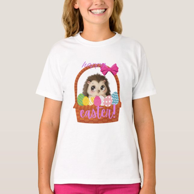 Happy Easter Hedgehog Shirt (Front)