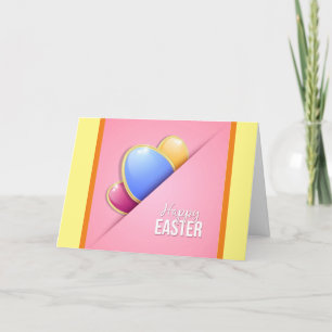 Happy Easter Holiday Bunny Floral Holiday Cards