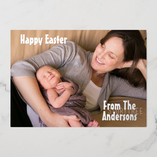 Happy Easter Holiday Card (Front)