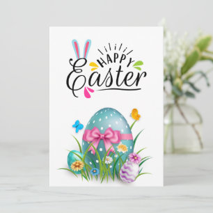 Happy easter holiday card