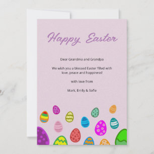 Happy Easter Holiday Card