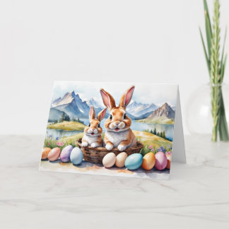 Happy easter holiday card