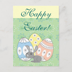 Happy Easter Holiday Postcard