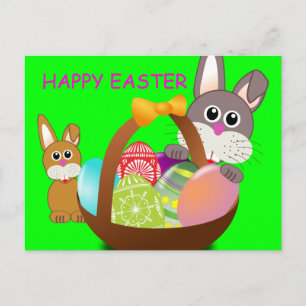 HAPPY EASTER HOLIDAY POSTCARD