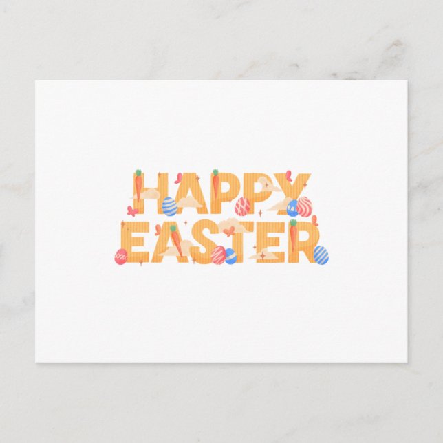 Happy Easter Holiday Postcard (Front)