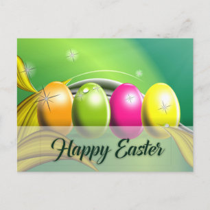 Happy Easter Holiday Postcard