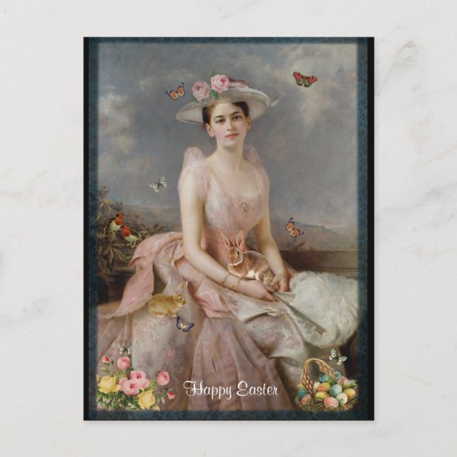 Happy Easter Holiday Postcard (Front)