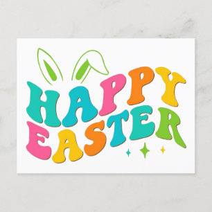 Happy Easter Holiday Postcard
