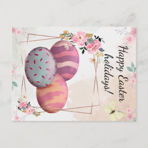 Happy Easter holidays Postcard