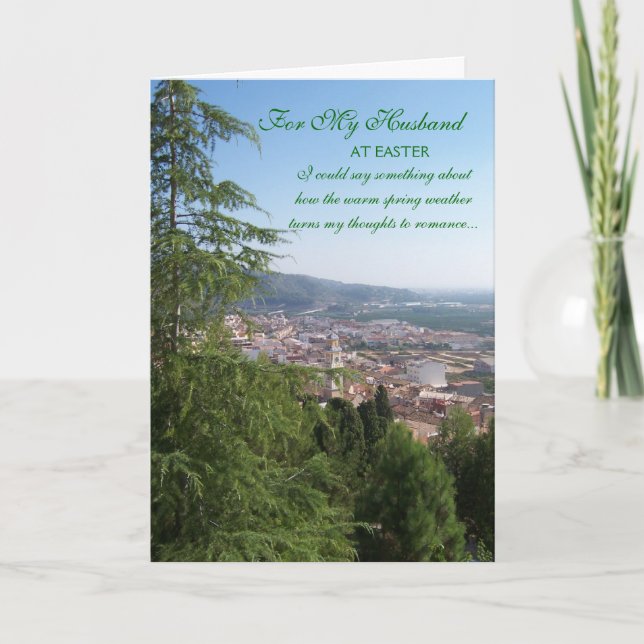 Happy Easter Husband Card - Landscape (Front)