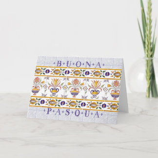 Happy Easter in Italian Holiday Card