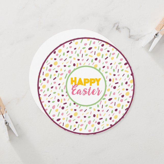 Happy Easter. Invitation (Front/Back In Situ)