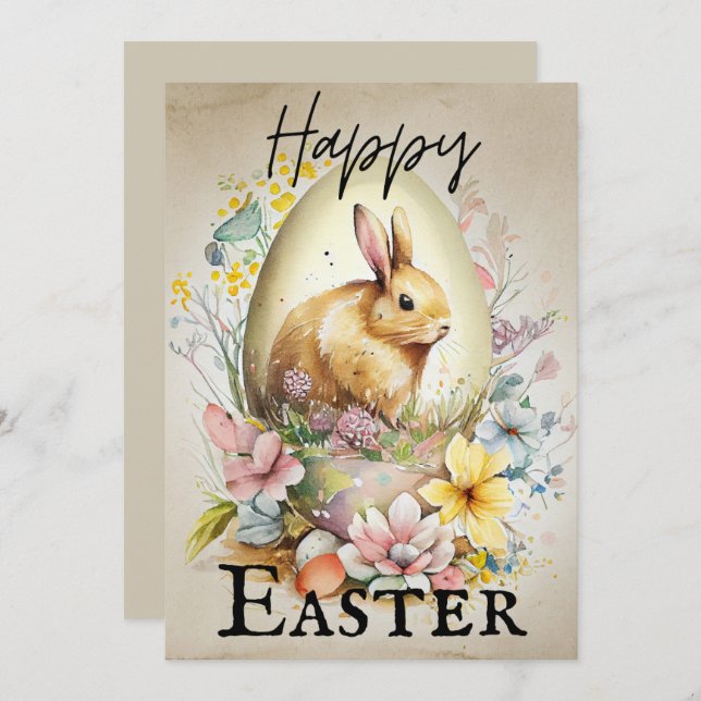 Happy Easter Invitation (Front/Back)