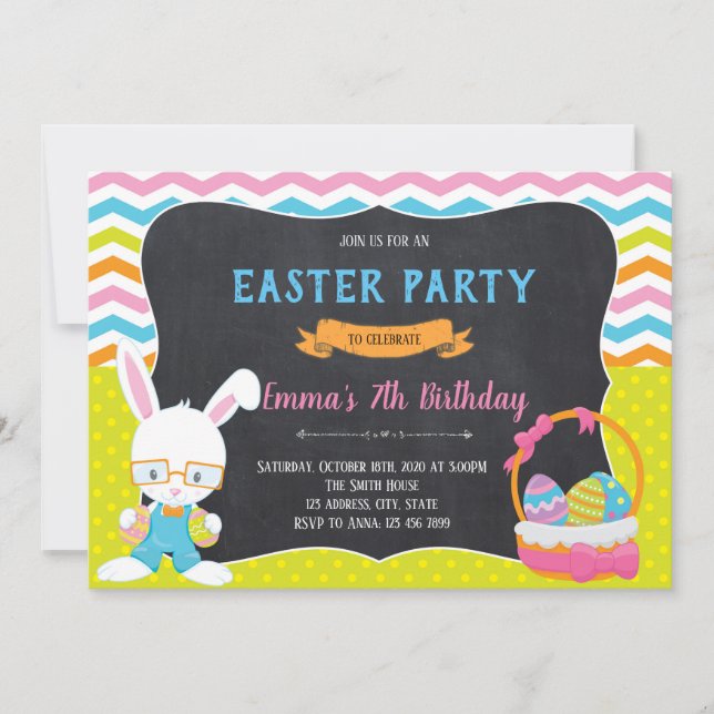 Happy Easter Invitation (Front)