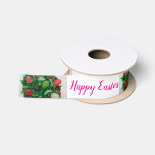 Happy Easter Jelly Candies Satin Ribbon