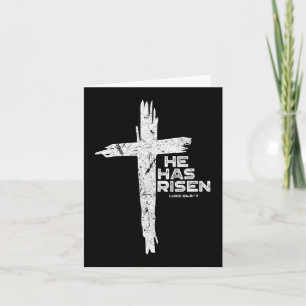 Happy Easter Jesus He Has Risen Religious Christia Card