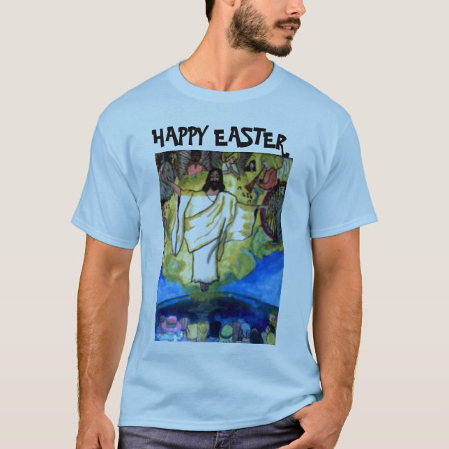 HAPPY EASTER JESUS RETURNS tee (Front)