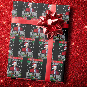 Happy Easter Joe Biden Christmas Wrapping Paper