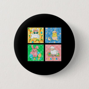 Happy Easter Joyful Cute Adorable Festive Bunny 6 Cm Round Badge