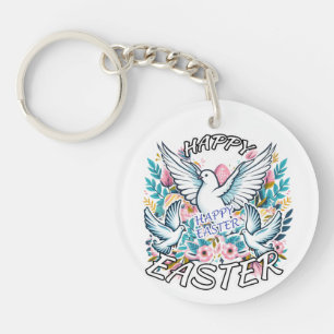 Happy Easter Key Ring