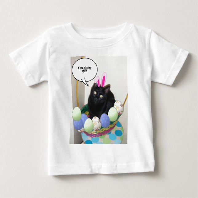 Happy Easter Kitty Baby T-Shirt (Front)