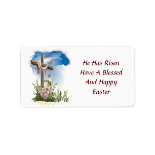 Happy Easter Label