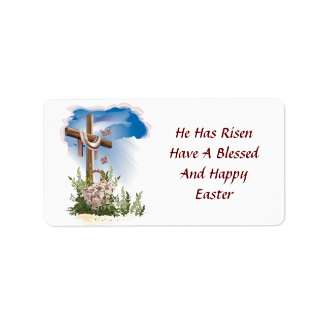 Happy Easter Label (Front)